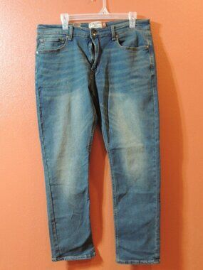 Hudson Barrow Jeans Men 36 Pockets Work Travel Vacation Denim Blue Jeans